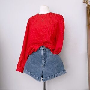 True Red Vintage Long Sleeve Top